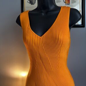 NWT House of Harlow Orange bodycon dress